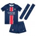 Camiseta Paris Saint-Germain Vitinha #17 Primera Equipación para niños 2024-25 manga corta (+ pantalones cortos)